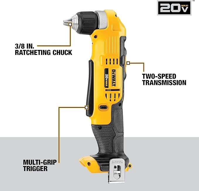 DEWALT 20V MAX Power Tools, 9 Cordless Tool Combo, Impact and Drill Driver, Oscillating Tool, Grinder,Circular and Reciprocating Saw,Right Angle Drill,Speaker,LED Light, 2 Batteries,Charger (DCK940D2)