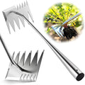 Upgraded Weed Puller Tool, 6-Tooth Manganese Steel Manual Weeders, Portable Garden Weed Remover Tools for Vegetable Gardening Backyard Farm Planting & Weeding