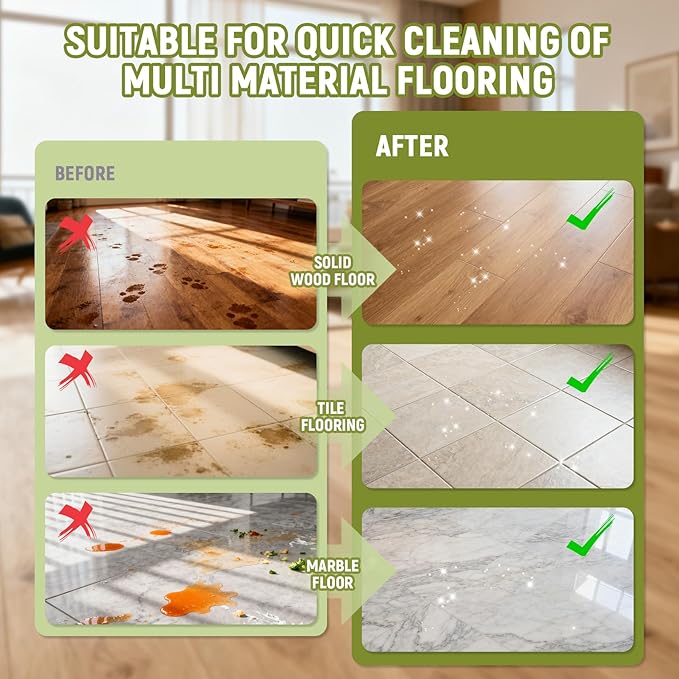 Floor Cleaning Solution Compatible with Roborock – 82 FL OZ Gardenia Floor Cleaner – Sweet, Long-lasting Fragrance, – For All Cordless Wet/Dry Vacuum Mop Cleaner & Robot Vacuums with Mopping