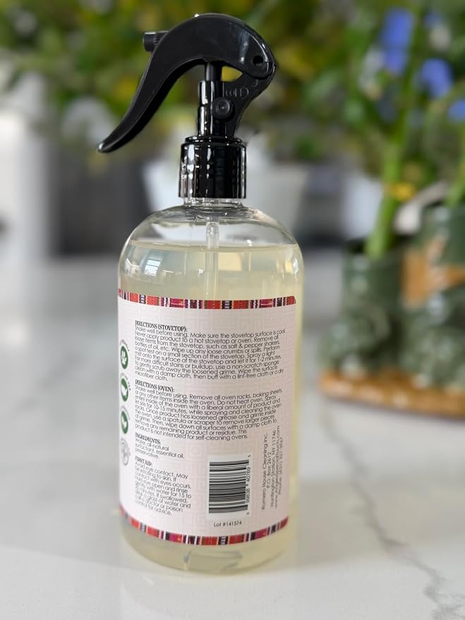 Angie's Special Touch Natural Clean Stovetop & Oven Cleaner, 100% Natural, No Harsh Chemicals, 16 fl oz