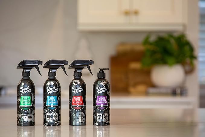 DadMode Home Surface Cleaner | 1000 Uses | Streak-Free Multi-Surface Cleaner | 3-Pack Refill | Kitchen, Bathroom & Household Spray | Sandalwood & Suede