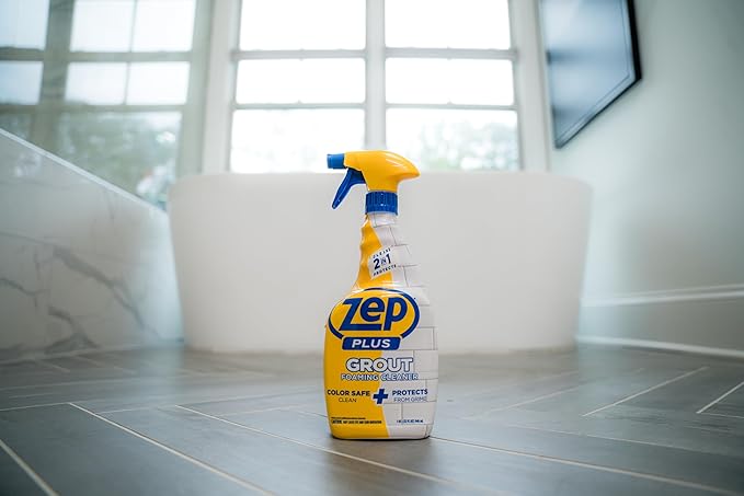 Zep Plus Grout Foaming Cleaner - 32 Fl OZ - R54212-2-in-1 benefits clean while protecting grout from water, dirt and grime