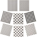 Lucomb 8 Pack Swedish Kitchen Dishcloths, Reusable Dish Cloth Paper Towels Washable Decorative Cleaning Cloths Sponge Wipes for Dish Washing, Super Absorbent & Quick Drying