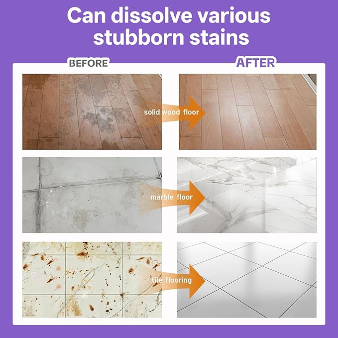 Floor Cleaning Solution Lavender Scent, Compatible with Roborock Cleaning Solution Quick Drying Without Residue Suitable for All Robot Vacuums and Wet Dry Dual-Use Vacuum Cleaners (1 L, Lavender)