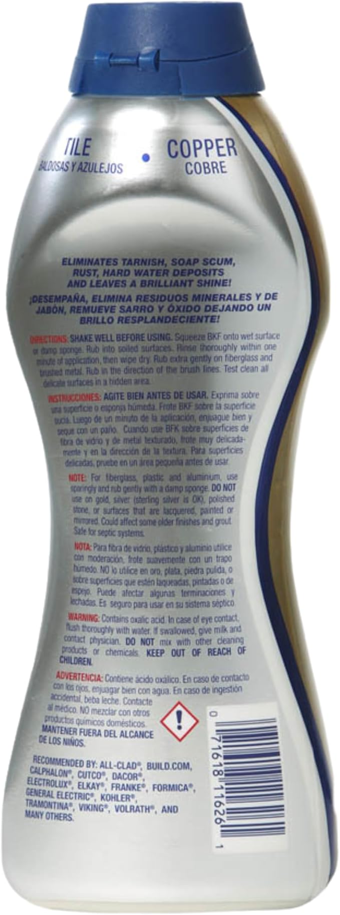 Bar Keeper Friend Soft Cleanser Liquid (2 x 26 Ounce) Multipurpose Cleaner & Rust Stain Remover for Stainless Steel, Porcelain, Ceramic, Tile & More
