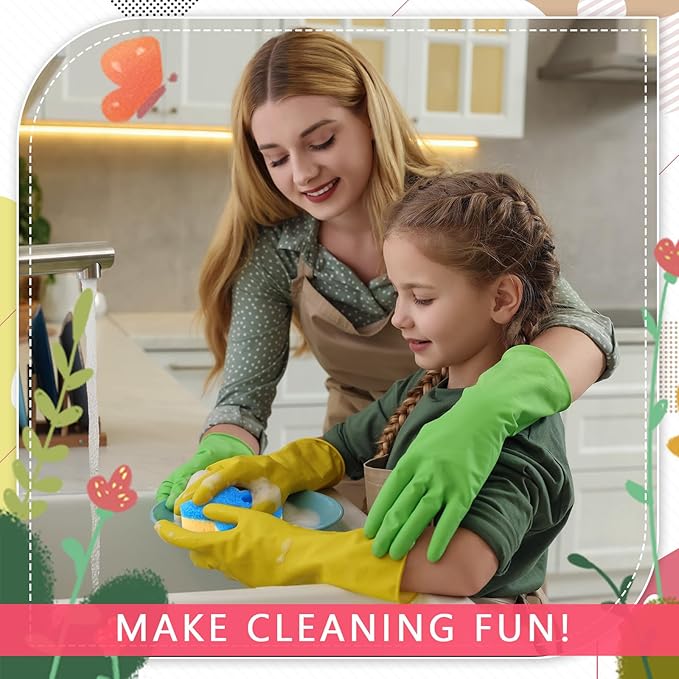 3 Pcs Dual Sided Scrub Sponge Multi Functional Cute Temperature Sensitive Non Scratch Dish Sponge for Washing Dishes Kitchen Bathroom(Rabbit,Pink, Yellow, Blue)