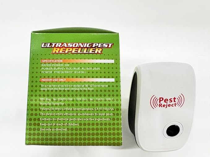 2025 Upgraded Electronic Pest Control Plug-in, Ultrasonic Repeller for Mice, Mosquitoes, Cockroaches, Spiders, Ants & More, Safe, Silent, Energy-Efficient, Ideal for Home, Office, Warehouse, 6-Pack