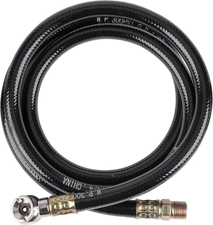 Performance Tool W10058 Air Tank Repair Kit w/Safety Valve, Pressure Gauge and 4 Feet Air Tank Hose Assembly kit for Portable Carry Tank
