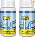 2 Pcs Sink and Drain Cleaner, Powerful Pipe Dredge Sink Cleaner Powder, Fast Foaming Drain Cleaner Pipeline Dredging Agent for Kitchen Toilet Pipeline Quick Cleaning (2) (2)