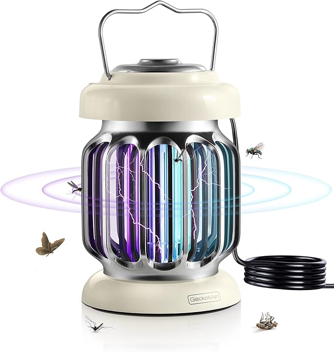 2-Pack Hybrid Spectrum, Waterproof Switch Bug Zapper Outdoor Bug Zapper Indoor Mosquito Repellent Outdoor Patio Mosquito Zapper Electric Fly Zapper Fruit Fly Trap for Indoors Killer