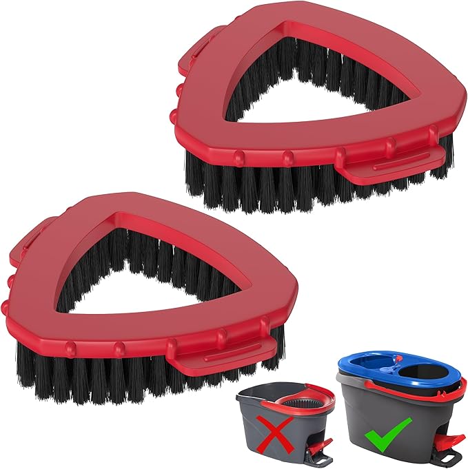 Mop Scrubber Attachment Scrub Brush Head for O-Cedar 2-Tank Spin Mop Scrubber Accessories Scrubber Mop Head for Ocedar Floor Mop Cleaning Mop Replacement
