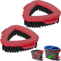 Mop Scrubber Attachment Scrub Brush Head for O-Cedar 2-Tank Spin Mop Scrubber Accessories Scrubber Mop Head for Ocedar Floor Mop Cleaning Mop Replacement