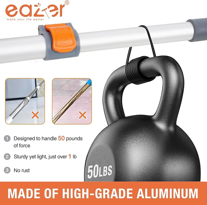 Eazer 65'' Squeegee Window Cleaner 2 in 1 Rotatable Window Cleaning Tool Kit with Telescopic Pole, Window Washing Equipment with Bendable Head for Indoor/Outdoor Window and Car Glass