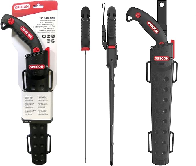 OREGON 12-Inch Premium Japanese High-Carbon Steel Tree Pruning Hand Saw with Straight Blade