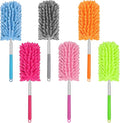 Mini Duster for Cleaning, 360° Bendable Hand Dusters with Extension Pole, Washable Small Duster for Car Interior, Office, Furniture