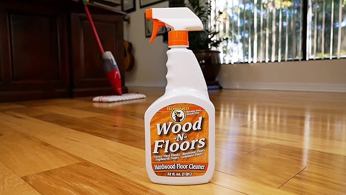 HOWARD Products Wood-N-Floors Hardwood Floor Cleaner for Hardwood, Laminate, and Engineered Surfaces, Wood Floor Cleaner Spray for Luxury Vinyl Plank LVP