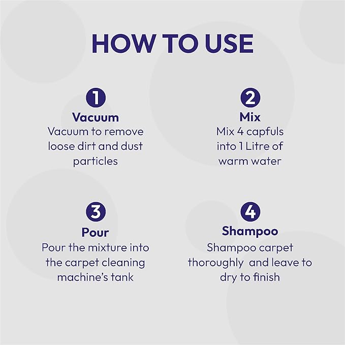 1001 Carpet Machine Solution, Perfect For Large and High Traffic Areas, Gentle On Upholstery and Carpets, 500 ml (Pack of 1)
