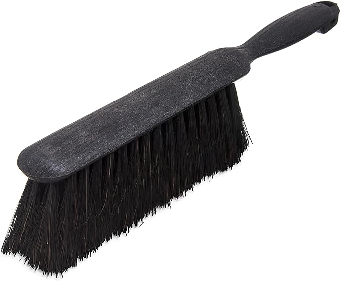 SPARTA 3622503 Flo-Pac Plastic Handle Counter Brush, Horsehair Blend Bristles, 2-1/2" Bristle Trim, 8" Length, Black (Pack of 3)