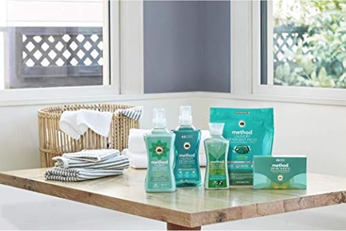 Method Fabric Softener; Beach Sage; 53.5 Ounces; 45 Loads; 4 pack; Packaging May Vary