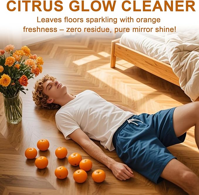 200X Concentrated Floor Cleaning Solution for All Robot Vacuum and Mop, Wet Dry Vacuums Compatible with Eufy, Roborock, Roomba, Tineco, Bissell, Shark, 29.76 fl oz 47 Gallon Cleaner (Orange Scent)