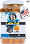 HVAC Guys Flow Tabs with Gel Lock Technology - 80 Pack - Keep Drain Pans Clean, Prevent Overflow, 3 Ton Tab Lasts up to 3 Months - 1 Tab is Equal to 18 Regular Tablets (1,440 Total) - Made in The USA