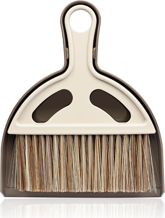 Small Mini Hand Broom Dustpan : Small Broom and Dustpan Set, Mini Broom and Dustpan Set, Hand Broom and Dustpan Set,Mini Dustpan and Brush Set for Cat Litter, Kitchen, Tables, Countertops, Cars, etc.