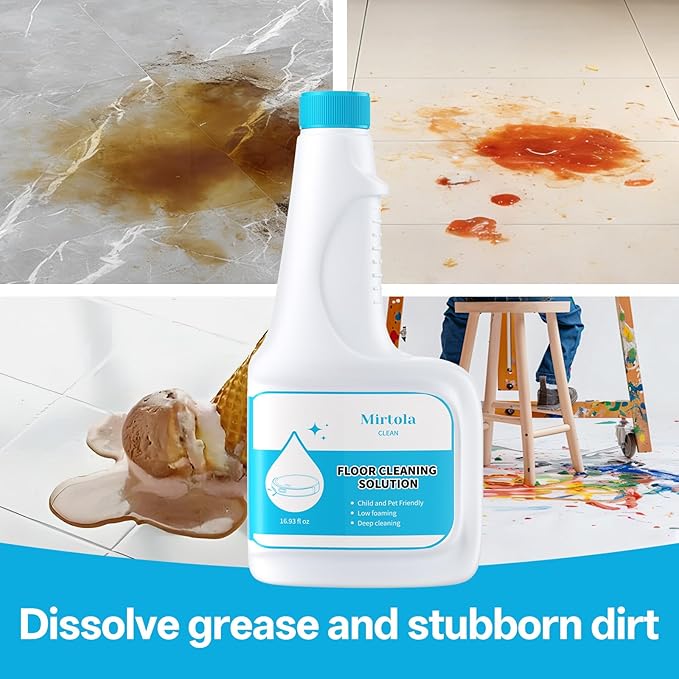 Floor Cleaning Solution, Dilution Ratio 1:200, Compatible with Eufy Cleaning Solution, Eco-Friendly, Plant-Based,Compatible with Omni C20, X8 Pro, X10 Omni, G series, L Series (1 bottle)