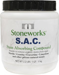 SAC Poultice Powder (2.2 Lb) Powder to remove organic stains such as oil, grease, butter and other non-acid stains from most marble, granite, travertine, limestone & other porous natural stones