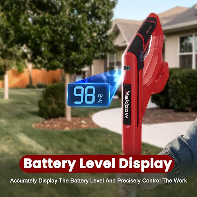 Cordless Garden Tiller Cultivator Compatible with Milwaukee 18V Battery, 250RPM Electric Rototiller with Brushless Motor, 48 Steel Tines, 8.7" Tilling Width, 6.3" Depth, Rotary Tiller(Tool ONLY)