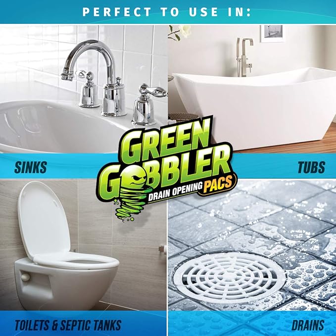 ECOCLEAN SOLUTIONS GGDC3SEMR Gobbler Breaks Up The Toughest Blogs, 1 Count (Pack of 1), Green