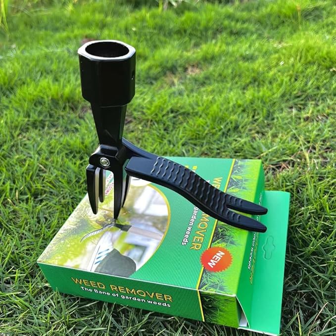 Stand on Weeding Tool, Long Handled Lawn Weeder, Root Removal Tool for Gardening, Yard and Patio Maintenance