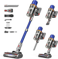 iXlion Cordless Vacuum Cleaner - Powerful Stick Vacuum with HEPA Filter, 55-Min Runtime, LED Light, Anti-Tangle Brush, Detachable Battery, Lightweight for Home, Pet Hair, Carpets & Hard Floors