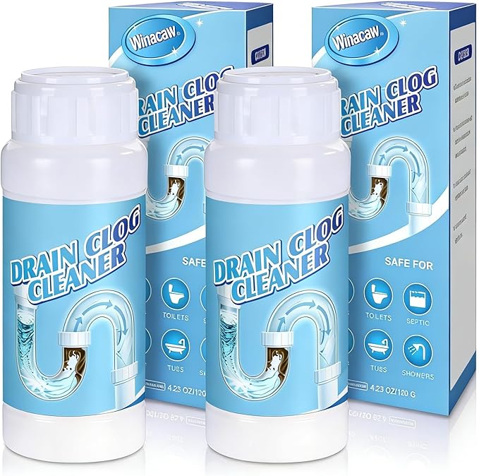 2 Pack Sink & Drain Cleaner – Upgraded Heavy-Duty Pipe Unclogging Tool for Kitchen, Bathroom and Sewer Pipes