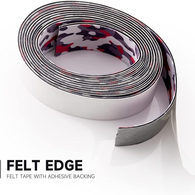 FOSHIO Micro Fiber Felt for Squeegee Edge Wrapping 2 Meters Length - Camouflage Felt to Cover The Edges of Hard Card Squeegees