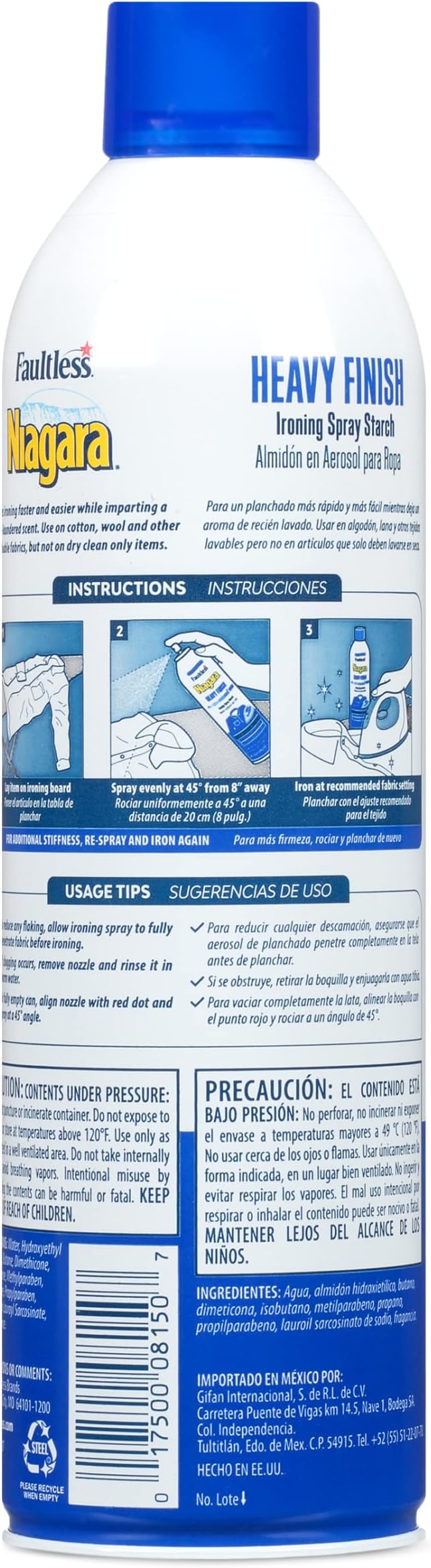 Niagara Niagara Spray Starch Plus, Heavy, 20 Oz