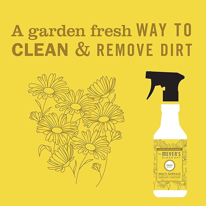 Mrs. MEYER'S CLEAN DAY Variety, 1 Multi-Surface Cleaner, 16 OZ, 1 Multi-Surface Cleaner, 16 OZ, 1 CT (Daisy + Rose)