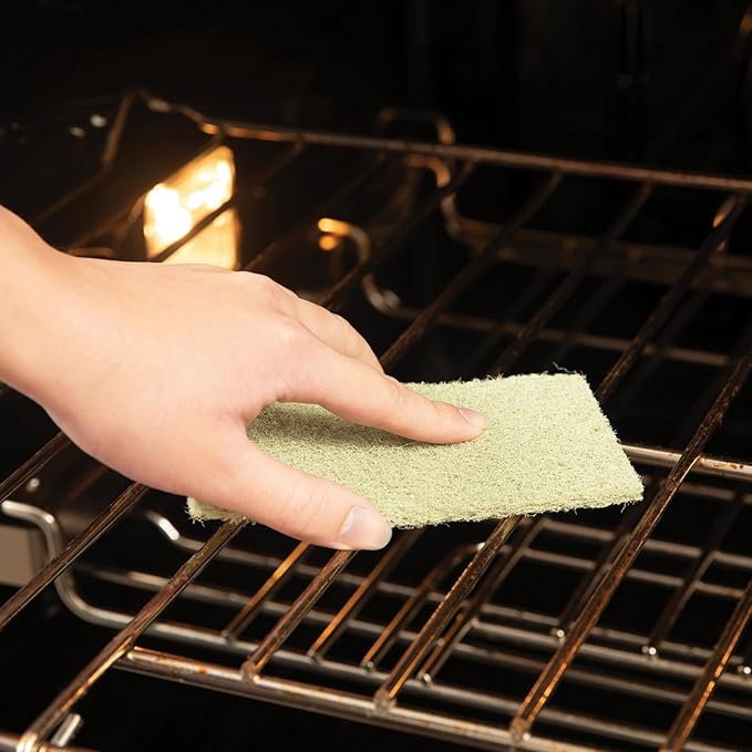 Full Circle Agave Leaf Scour Pads – Pack of 3 – Maximum Strength, Non-Scratch Dish Scrubber Made with Plant-Based & Recycled Materials, Safe for Nonstick