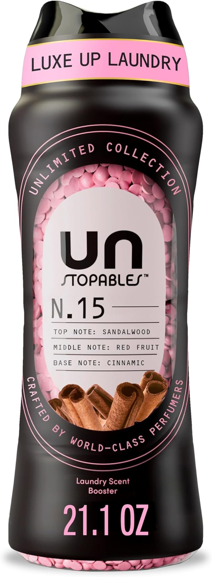 Downy Unstopables Unlimited Collection In-Wash Laundry Scent Booster Beads, No. 15, Fine Fragrance, Long-Lasting Fresh Scent Beads, 21.1 oz