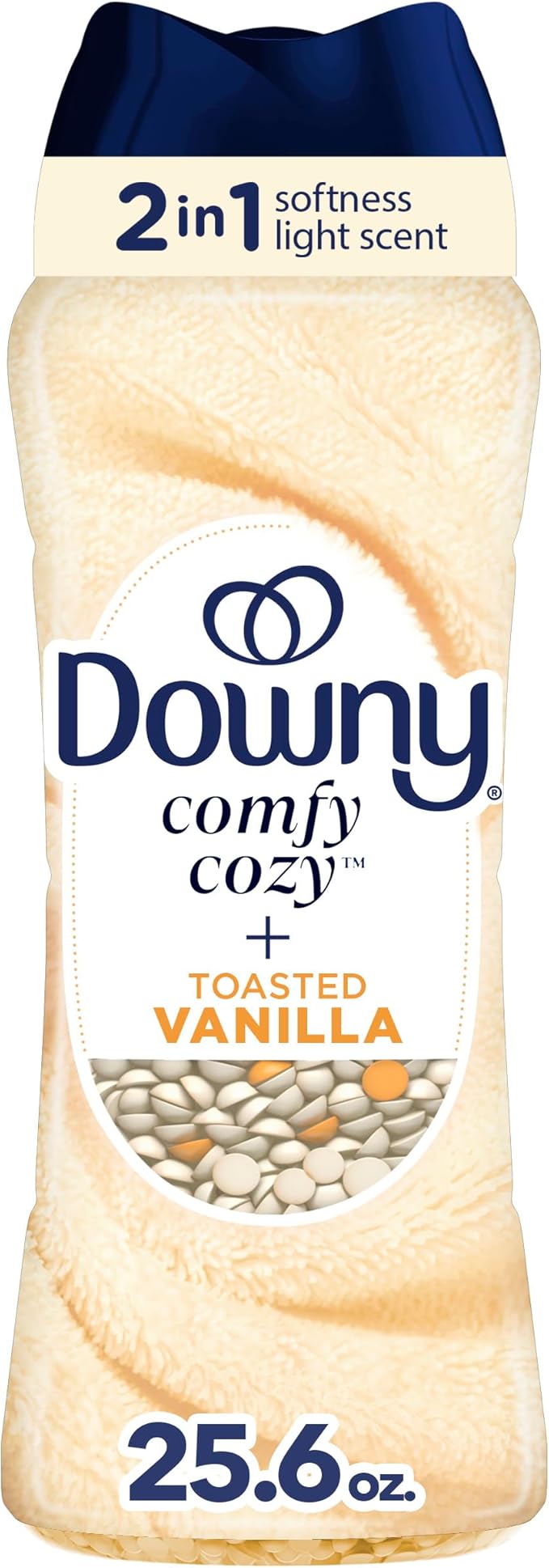 Downy Blends In-Wash Laundry Scent Booster Beads, Toasted Vanilla Scent, 25.6 OZ, Fabric Sottener Beads and Freshness