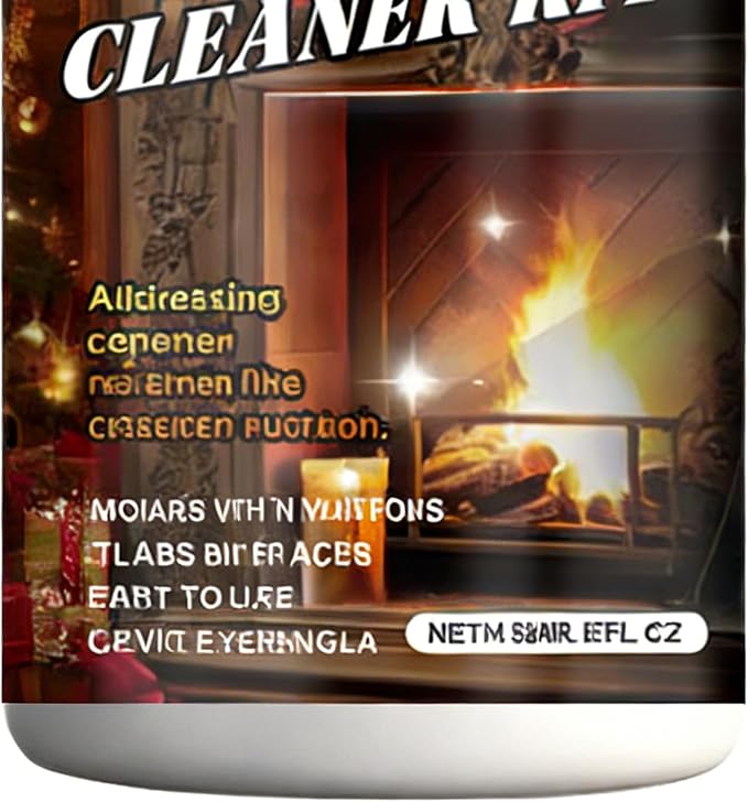 Fireplace Glass Cleaner - Heavy Duty Cleaning Agent, Hearth Cleanes for Glasses Surfaces, Fireplace Cleaner with 150ml Bottle, Cleaning Solution, Glass Cleaners for Steel Grates, Screens, Brick, Tile