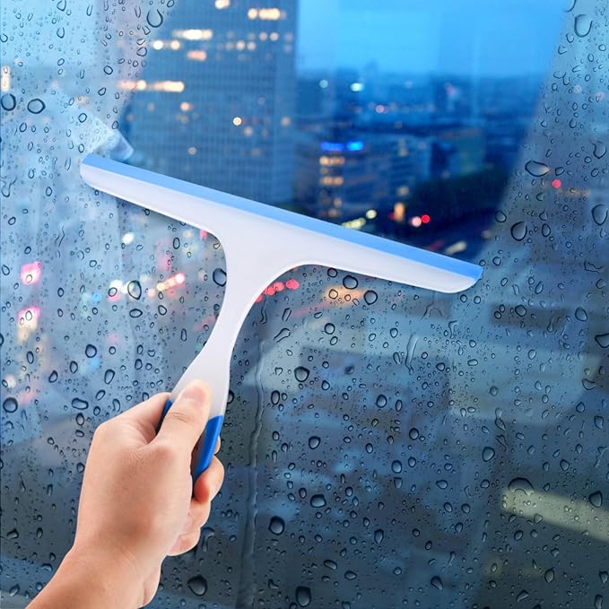 Shower Squeegee for Glass Doors, 3pcs Bathroom Squeegee for Shower Cleaner Squeegee, Window Cleaning Squeegee Glass Shower Door for Car Window Wiper Mirror Windshield