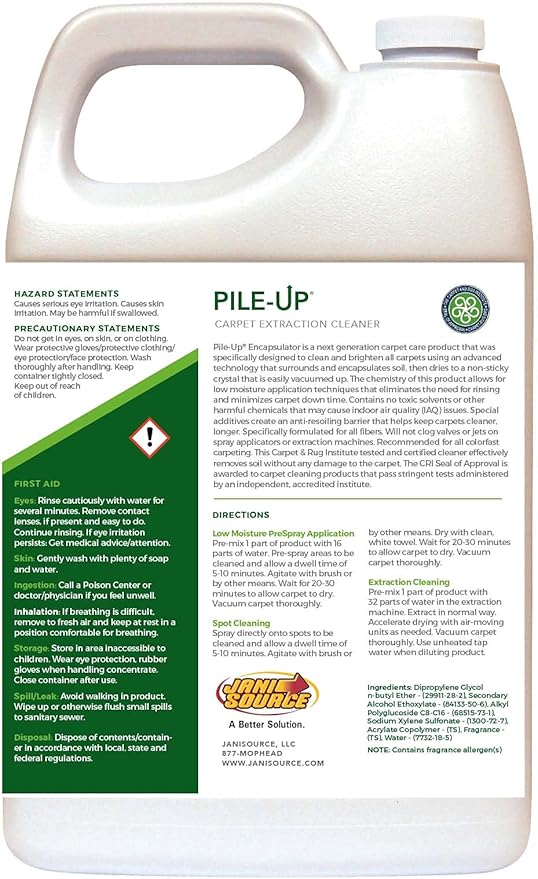 PileUP Eco Encapsulating Carpet Cleaner - Gallon (Each)