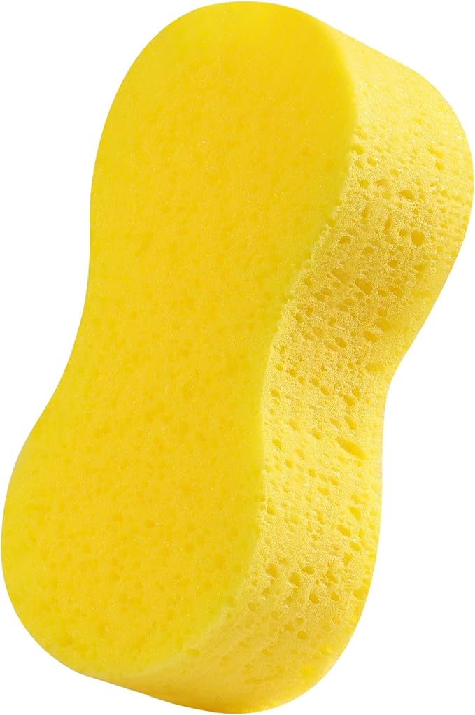 Temede Car Wash Sponge, Car Cleaning Large Sponges, All Purpose Sponges for Cleaning, Easy Grip Thick Foam Scrubber, Giant Bone Sponge for Kitchen, Bathroom, Household Clean