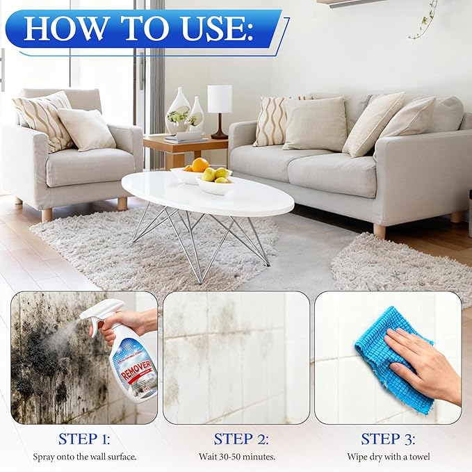 KOSIMI Highly Effective Removal Spray, Wall Cleaner Spray, Multi-Surface Cleaning Solution,for Wood, Tile, Fabric, Bathrooms, Kitchens (8.46 fl.oz)