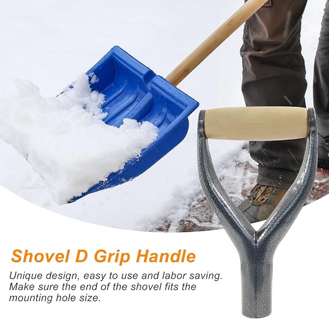 Shovel D Grip Handle, 31mm Inner Diameter, Plastic Spade Shovel Handle