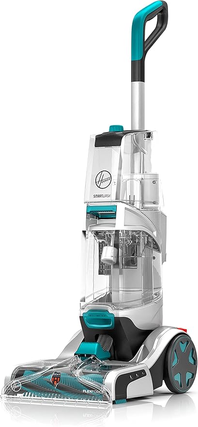 Hoover Smartwash Automatic Carpet Cleaner, FH52000, Turquoise & Hoover Oxy Deep Cleaning Carpet Shampoo, 50oz Formula, AH30950, White & Hoover Renewal Deep Cleaning Carpet Shampoo, 64oz Formula