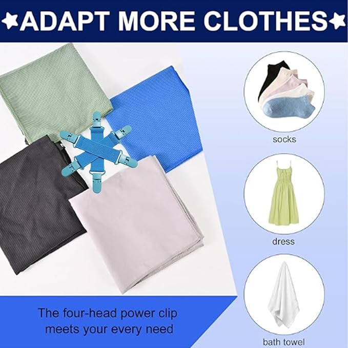 Sheet Detangling Tool For Dryer, Fitted Sheet Dryers Detangling Clips, Sheets Straightener, Bed Sheets Clips Holder For Untangling Twisting Washer Dryer Businesses Home Hotel