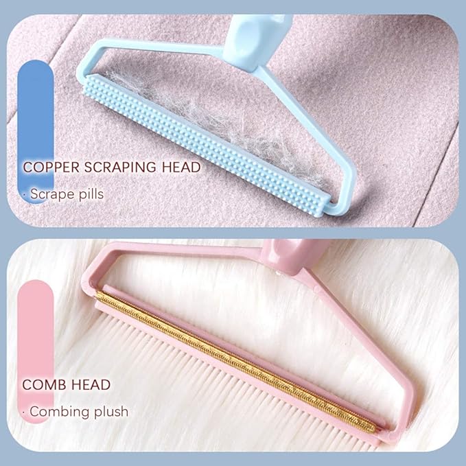 Portable Fabric Shaver, Pet Hair Remover, Manual Lint Remover, Dog Hair Remover Tool, Removing Dust from Clothing, Carpet, Furniture, Blankets, Couch Pink 1pcs