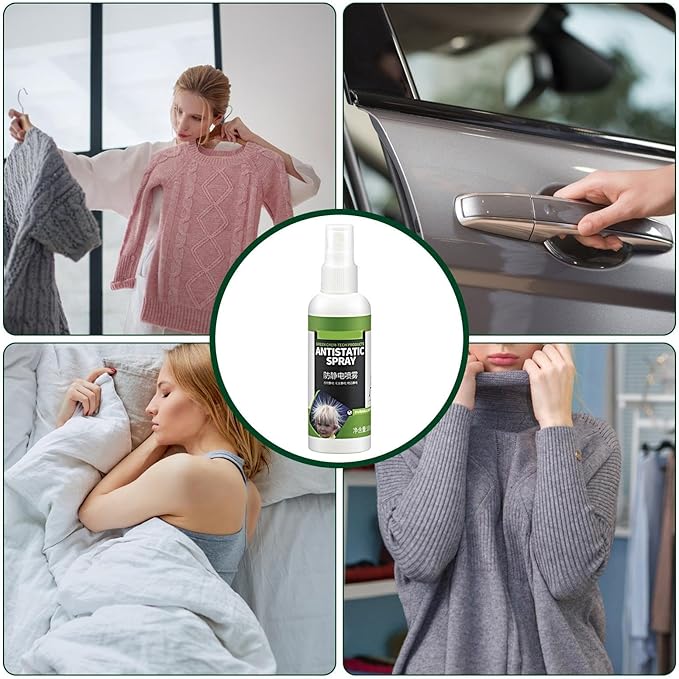 Anti Static Spray - 100ml Anti-static Spray - Static Cling Spray - Fabric Refresher - Travel Size Fabric Spray - Anti-static Spray For Clothes And Hair