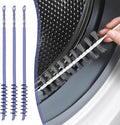 3 Pack Washing Machine Cleaning Brush, Crevice Brush of Drum Washing Machine, Home Essentials Cleaning Brush, Long Coil Brush Washing Machine Brush Stiff Bristle Cleaning Tool (3Pcs Gray)